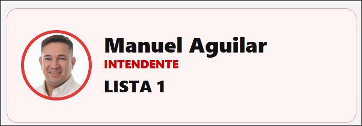Manuel Aguilar, intendente, lista 1
